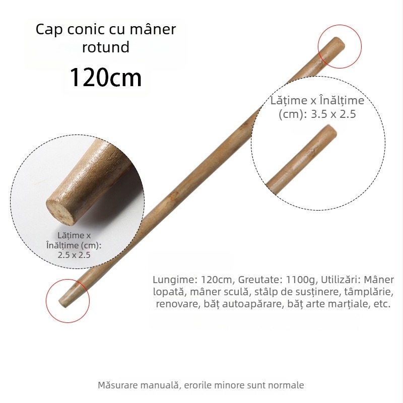 Lopată din oțel inoxidabil cu cap drept, gros pentru cantine și bucătării școlare; lopată mare de bucătărie, lungă, cu cap rotund