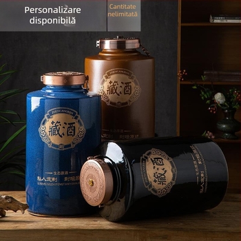 Borcan ceramice pentru vin, depozitare în pivniță casnică, sigilate