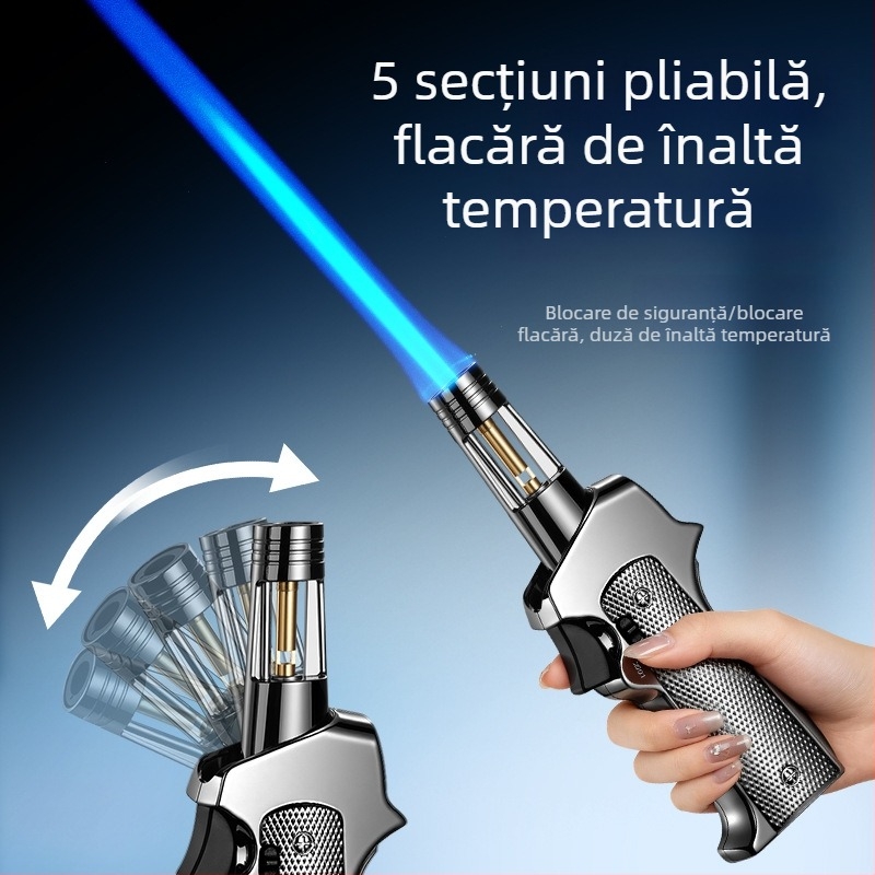 TH-866 Torță pliabilă de înaltă putere pentru grătar în aer liber – Aprindere portabilă, anti vânt