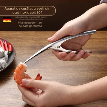 304 oțel inoxidabil – Curățător de creveți cu vârf și îndepărtător de carne de homar, decojire rapidă, instrument de bucătărie