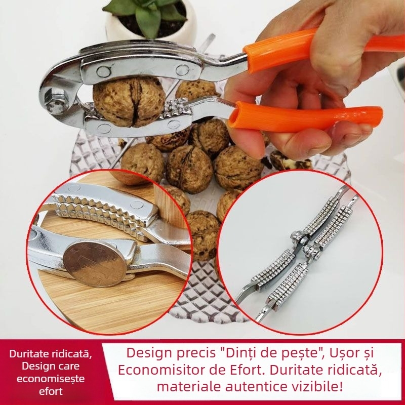 Instrument pentru deschis nuci și decojire, clește pentru nuci cu brațe îngroșate
