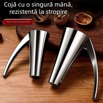 Deschizator multifuncțional pentru nuci, cu clemă pentru nuci și design în formă de pâlnie – unealtă de decojit