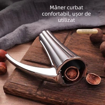 Deschizator multifuncțional pentru nuci, cu clemă pentru nuci și design în formă de pâlnie – unealtă de decojit