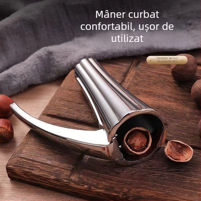 Deschizator multifuncțional pentru nuci, cu clemă pentru nuci și design în formă de pâlnie – unealtă de decojit
