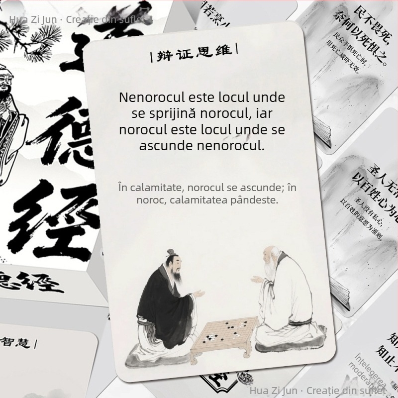 55 carduri Tao Te Ching – înțelepciune inspirațională pentru gândire clară și dezvoltare personală