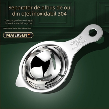 Separator pentru gălbenușuri și albușuri din oțel inoxidabil 304, filtru pentru lichidul de ou, separator de ouă, instrument de bucătărie pentru coacere