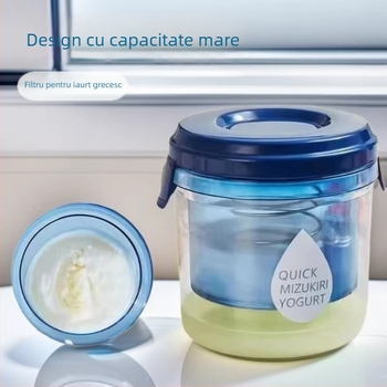 Sistem multifuncțional de separare a zerului, tip presă, pentru iaurt de casă și filtru de brânză