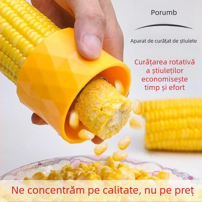 Unealtă manuală pentru decojit porumbul, zdrobitor și decojitor de boabe