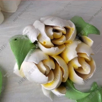 SL63 Vârf de ornament rus supradimensionat pentru decorarea prăjiturilor — flori, buchet, din oțel inoxidabil 304