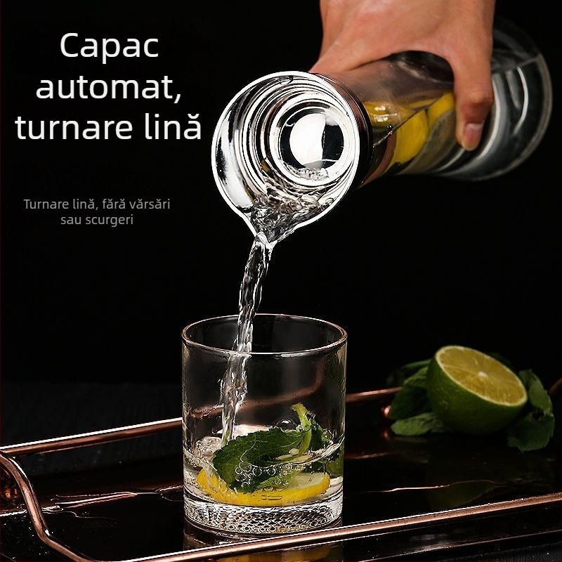 Cana din acril pentru suc și apă, destinată barurilor, cu capacitate mare, rezistentă la temperaturi ridicate, plastic îngroșat