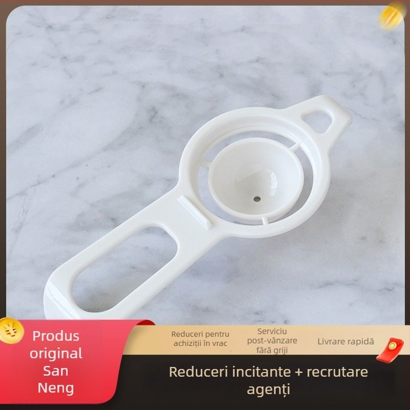 Lingură pentru separarea albușurilor de gălbenușuri cu filtrare automată – ustensilă de bucătărie pentru coacere SN4625
