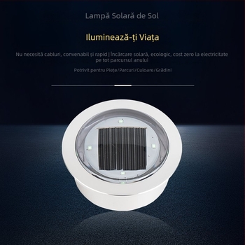 Lampă LED solară îngropată pentru exterior – iluminat peisagistic pentru piscină, gazon și spațiu public, IP68