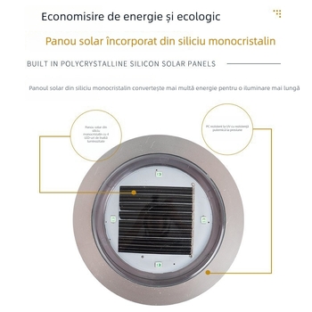 Lampă LED solară îngropată pentru exterior – iluminat peisagistic pentru piscină, gazon și spațiu public, IP68