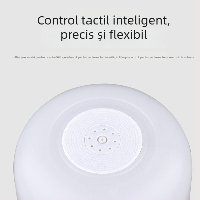 Lampa LED multifuncțională pentru noapte cu protecția ochilor, încărcare USB, atingere, lampă de noptieră, iluminare ambientală difuză