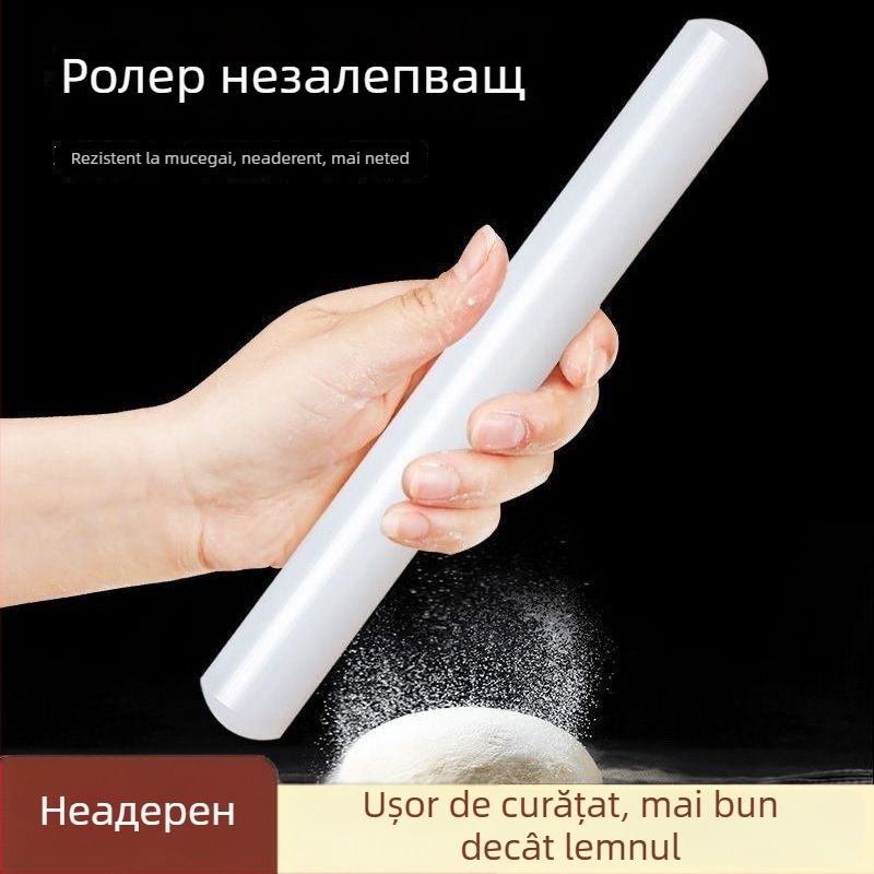 Rolă de aluat cu suprafață antiaderentă, multifuncțională pentru bucătărie, pentru aluat și găluște, din plastic alimentar