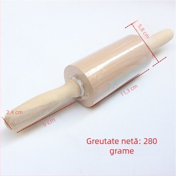 S628 Sucitor de aluat din lemn, lemn solid, mic, lemn de lotus