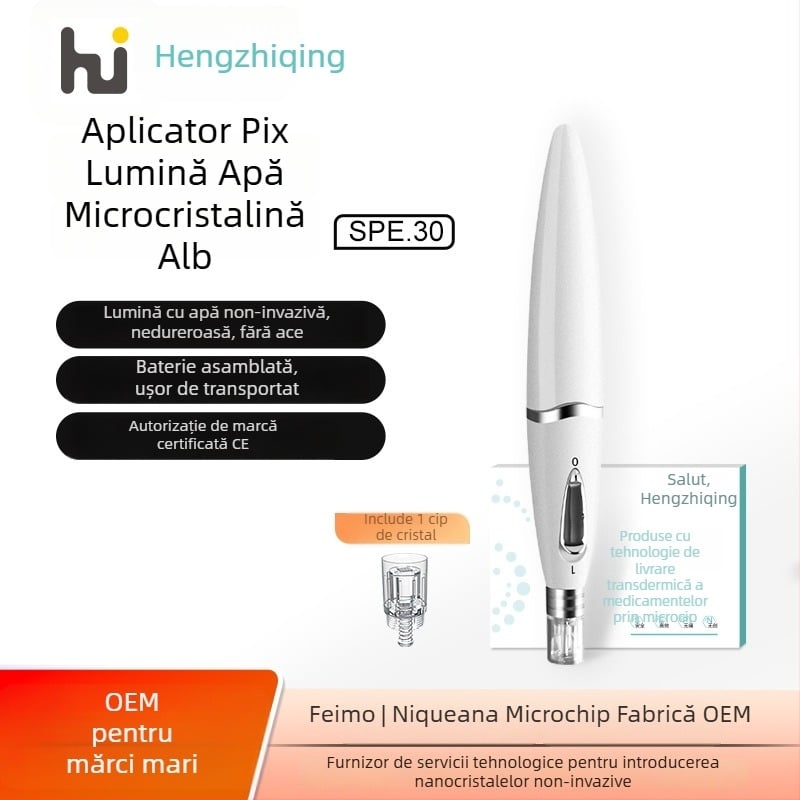 Dispozitiv facial cu microace pentru infuzia de esență și îngrijire a pielii cu iluminare nano-apă