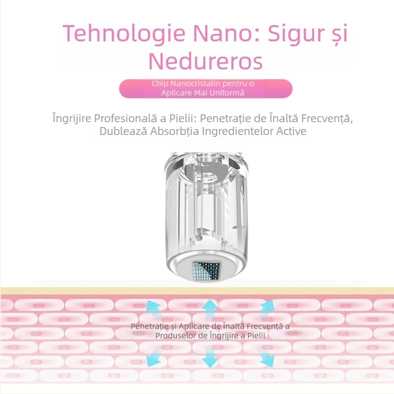 Dispozitiv nano electric cu microace și cip pentru tatuajul sprâncenelor