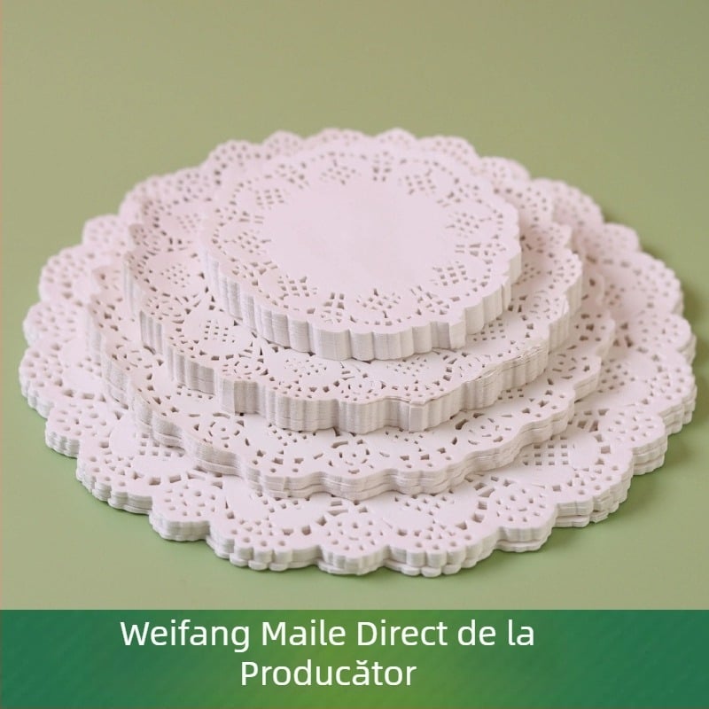 Hârtie absorbantă pentru ulei, cu model floral, pentru preparate prăjite și contact cu alimente