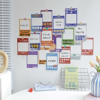 30 carduri DIY scrise de mână pentru decorul camerei, mesaje norocoase pentru pereții dormitorului