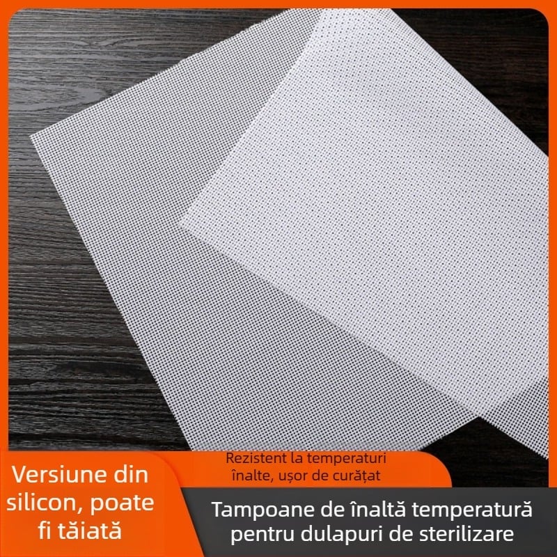 Covoraș din silicon pentru bucătărie, rezistent până la 220°C, pernă de drenaj, pentru plite integrate și dulapuri