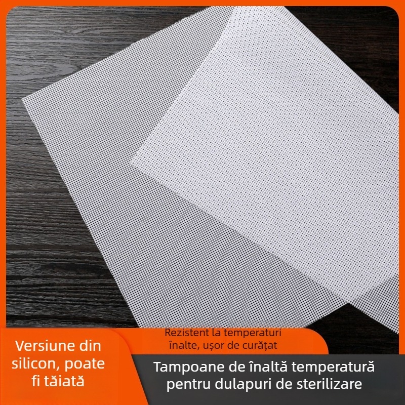 Covoraș din silicon pentru bucătărie, rezistent până la 220°C, pernă de drenaj, pentru plite integrate și dulapuri