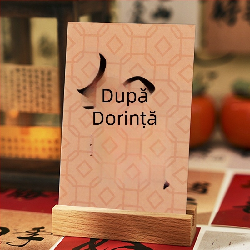 30 autocolante decorative cu texte pentru pereți, carduri text decorative pentru perete, poștale pentru dormitor, picturi pentru Festivalul Primăverii