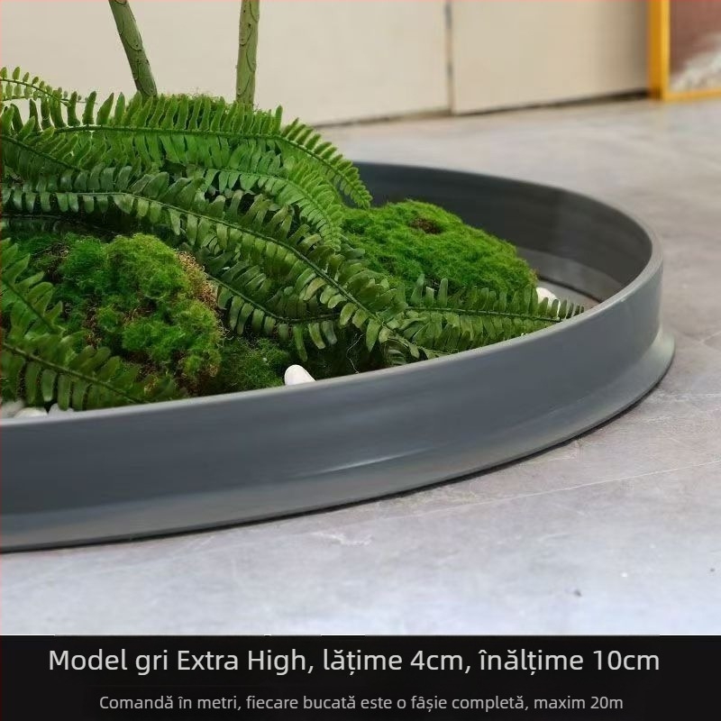 Gard decorativ interior din silicon pentru plante artificiale, bază de balcon