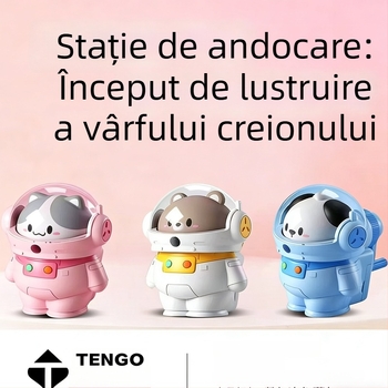 Ascuțitor de creioane creativ cu design de astronaut, manual, potrivit pentru elevi și copii