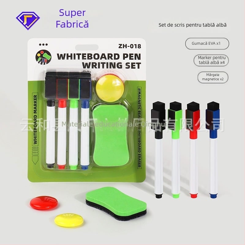 Youyuebao Markeri magnetici pentru tablă albă pe bază de apă – set colorat pentru birou și clasă