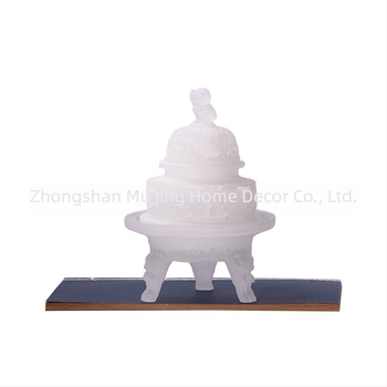 Aprinzător de tămâie cu inspirație Zen, în stil chinezesc nou, culoare ceai, obiect decorativ lucrat manual pentru bibliotecă, vitrină și masă de cafea, decor de casă în stil chinezesc