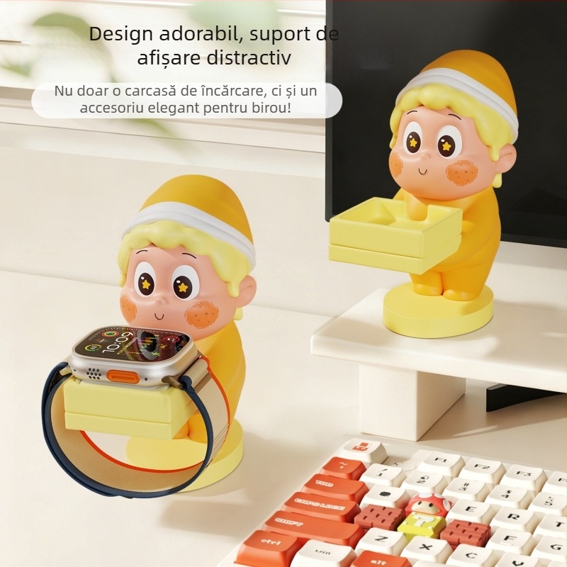 Star Man Suport de Încărcare Apple Watch pentru iWatch și Huawei, ornament decorativ cadou