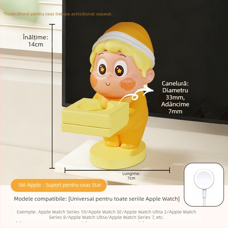 Star Man Suport de Încărcare Apple Watch pentru iWatch și Huawei, ornament decorativ cadou