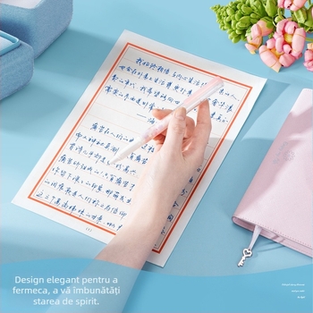 Deli A938 stilou cu sac de cerneală, seria Guangying, ediţie limitată, sac de cerneală înlocuibil, pentru elevi