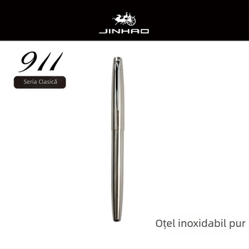 Jinhao 911 stilou pentru elevi, poziție corectă de scriere, unisex, cu sac de cerneală înlocuibil și logo gravat