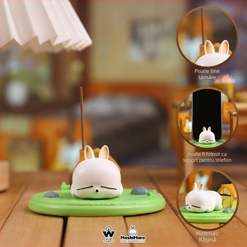 Suport de telefon cu iepuraș desen animat, jucăuș, ornament decorativ