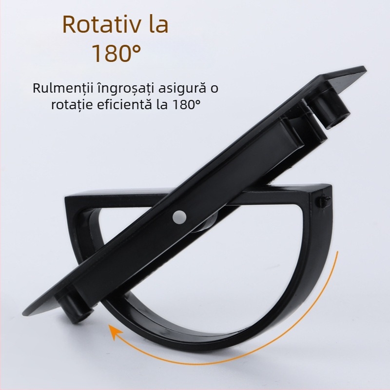 Mâner pentru ușă de dulap din aliaj de zinc, stil Tatami, minimalist modern, încastrat, cu mecanism rotativ