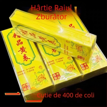Hârtie galbenă de montaj fără fum, lux, ecologică și universală, pentru ceremoniile religioase
