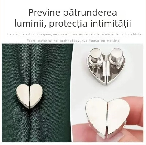 Cleme magnetice pentru perdea cu închidere, blocarea luminii în goluri, cleme magnetice invizibile