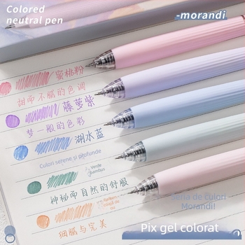 Kaba Bear pix gel colorat pentru elevi – notițe, crem, paletă Morandi