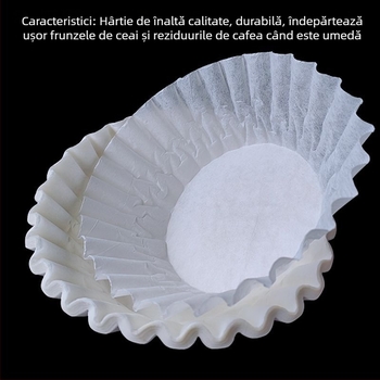 Filtru de hârtie de unică folosință, stil american, pentru cafea și ceai – hârtie lucrată manual, înaltă calitate