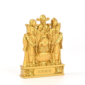Statuetă a Zeului Bogăției – ornament metalic pentru casă și birou