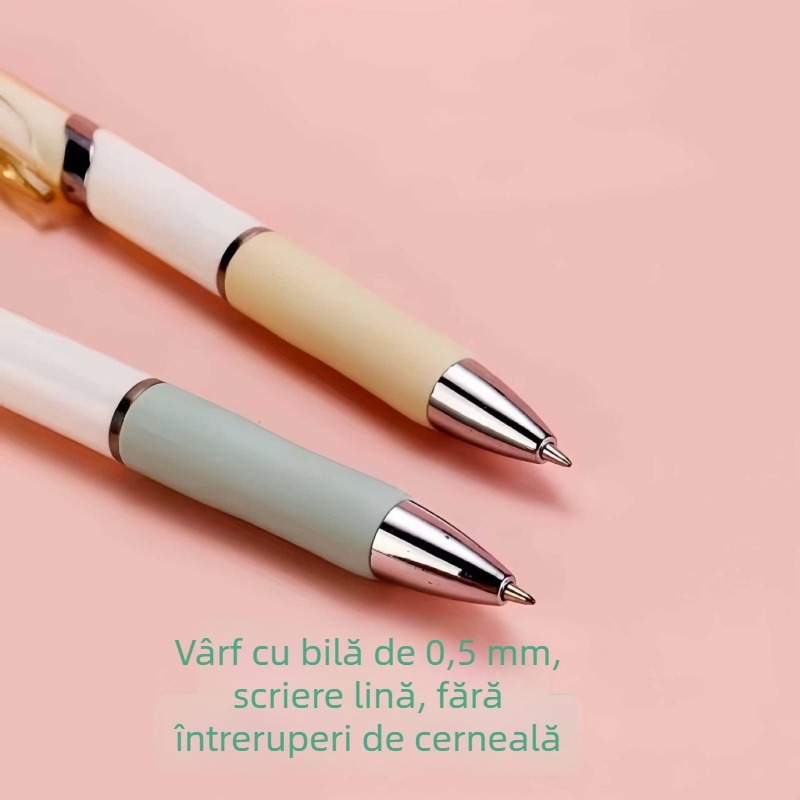 Pix gel cu apăsare K35, cerneală carbon, 0,5 mm, multi- culori, pentru elevi, semnare la conferințe și papetărie de birou