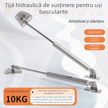Sprijin pneumatic pentru ușile de dulap rabatabile, tijă telescopică, accesorii mobilier