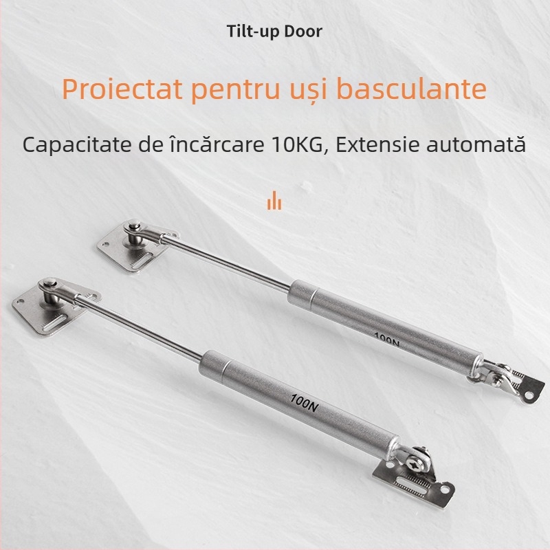 Sprijin pneumatic pentru ușile de dulap rabatabile, tijă telescopică, accesorii mobilier