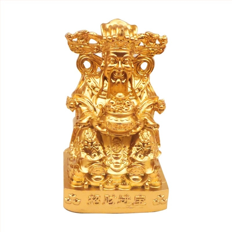 Statuetă din rășină a Zeului Bogăției pentru decor de casă, ornament de birou