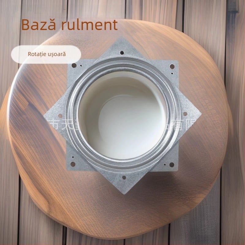 Tianqin Hardware — Platformă rotativă pătrată din oțel galvanizat, 6 inchi, cu sarcină mare, accesorii mobilier pentru vitrine și TV