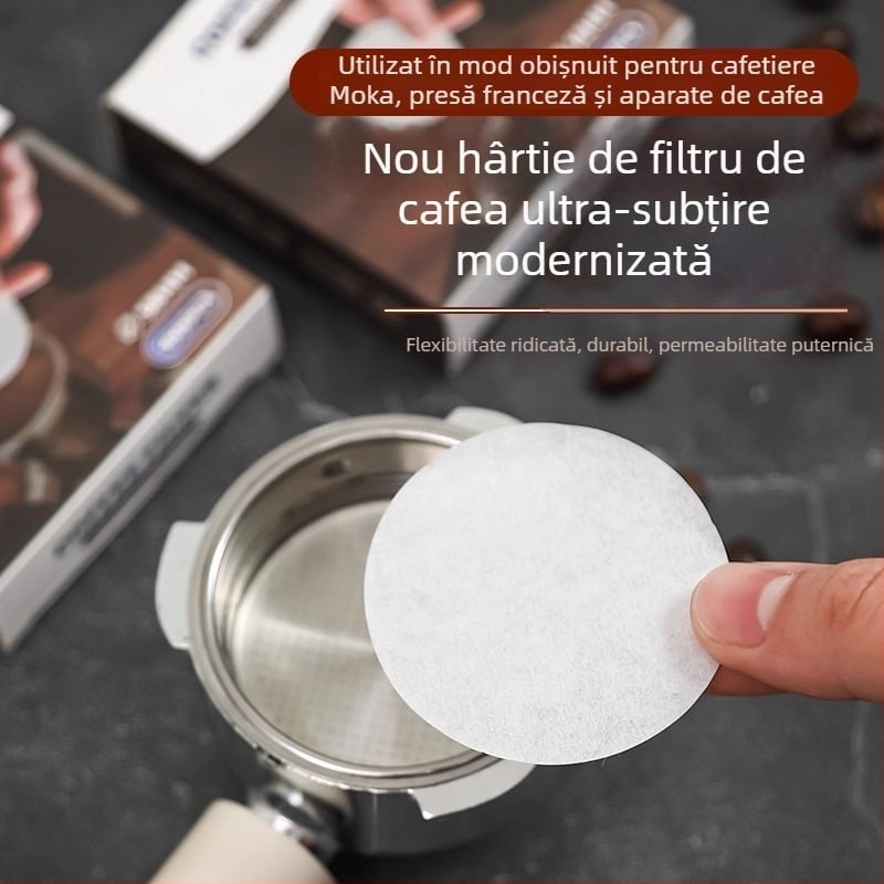Filtru circular de cafea pentru moka pot, filtru secundar pentru espresso, universal 58 mm
