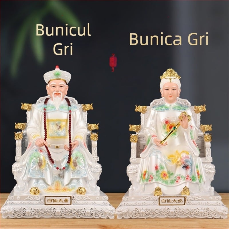 Statui taoiste pentru altarul de acasă, figurine din rășină