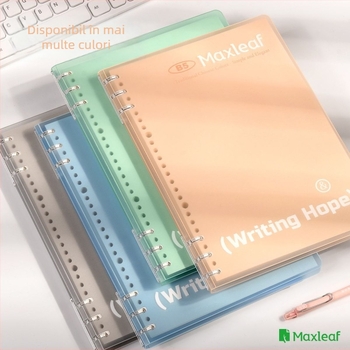 Mary B-560 caiet cu foi detașabile B5, hârtie groasă de înaltă calitate, 60 file, dimensiuni 190 x 265 mm, pentru studenți și pregătire pentru admiterea la master